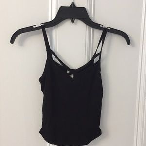 black crop top